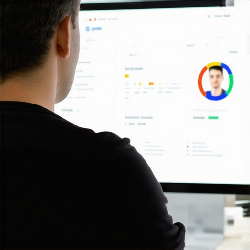 Advanced GMB Call Strategy Analytics Business owner reviewing local SEO call analytics on a laptop.