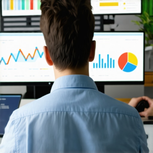 Advanced Local SEO Data Analysis Business owner reviewing SEO analytics for local call growth.