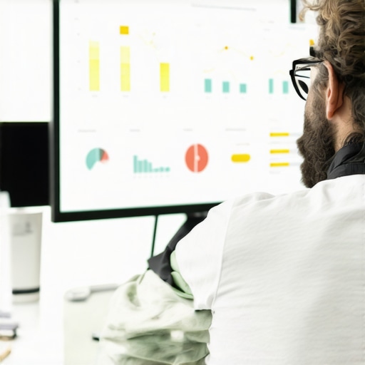 Analyzing Local SEO Data for Better Strategy SEO specialist reviewing local search analytics on a screen