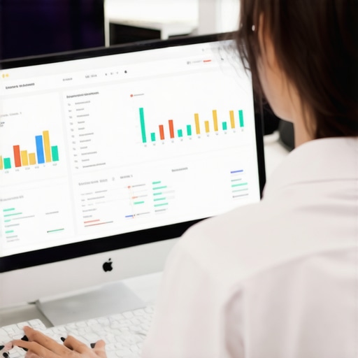 SEO specialist reviewing local search analytics and call metrics.