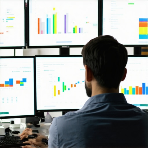 Digital marketer examining local SEO analytics for call optimization.