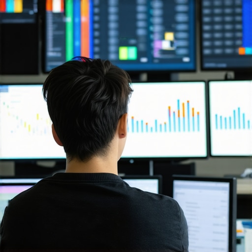 Person reviewing analytics dashboards showing call tracking metrics.