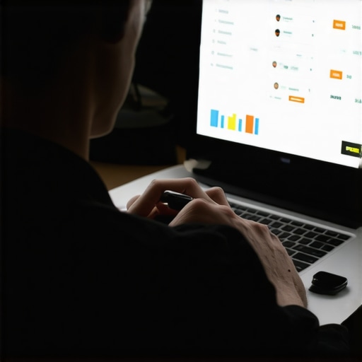 Person reviewing local SEO analytics on a computer monitor.