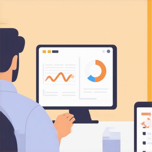 Business owner reviewing call analytics and strategies on a computer.