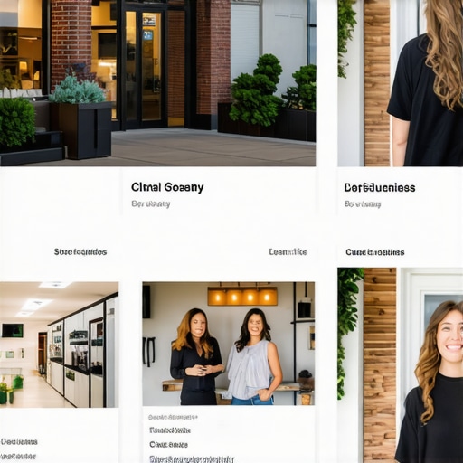 Local business Google My Business profile with well-curated images showing storefront, team, and customer interactions