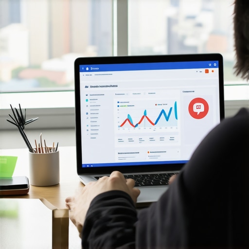 Person reviewing local SEO metrics and call analytics on a laptop