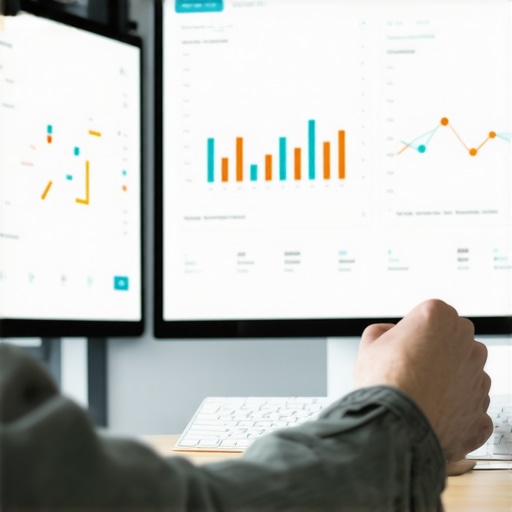 Analyzing Call Data with Modern Tools Business professional reviewing call performance metrics on a digital screen.
