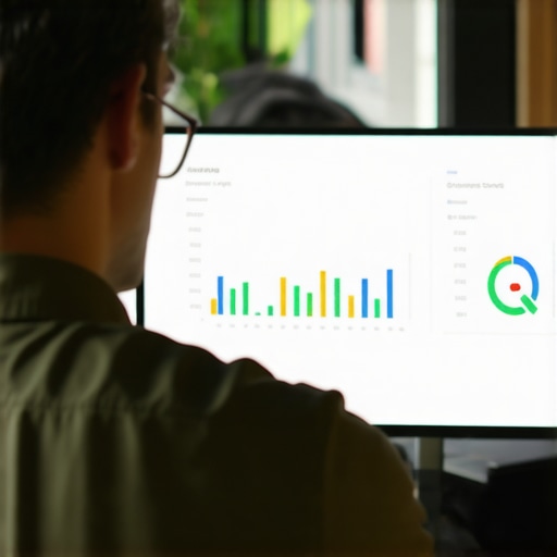 Analyzing GMB Call Metrics Business owner reviewing Google My Business call analytics for optimization insights.