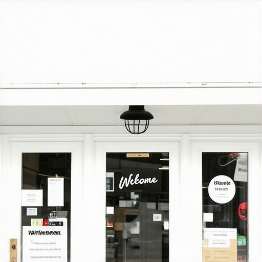 Business storefront photo to attract local customers Photo of a friendly small business storefront with signage