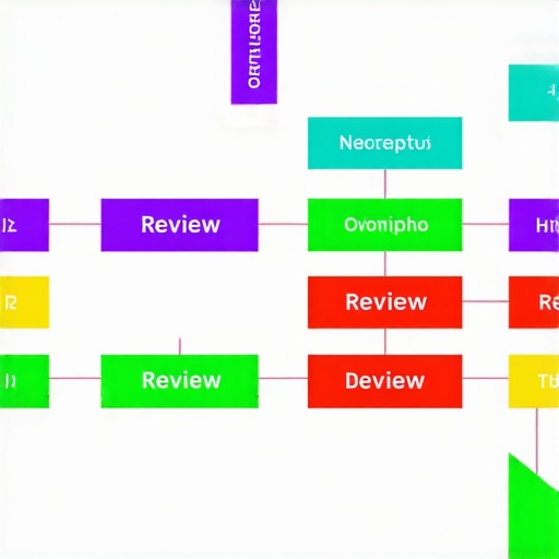 Flowchart showing steps to optimize review keywords for increased local calls