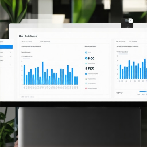 SEO and Call Analytics Dashboard Business owner reviewing SEO and call data on digital analytics platform