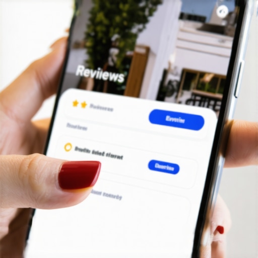 Local business profile with reviews and call button