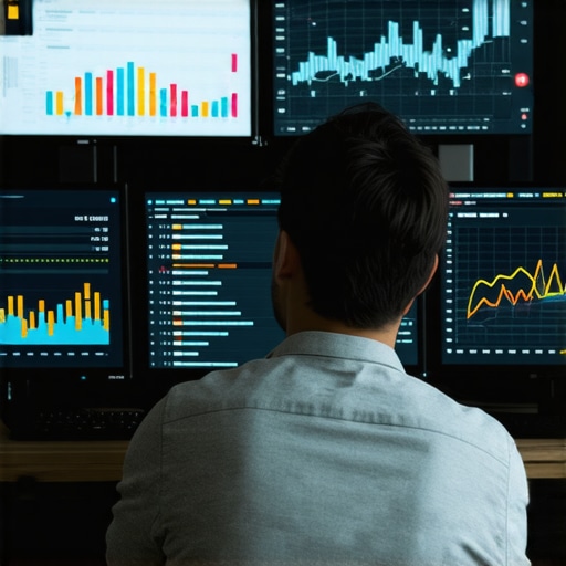 A person reviewing SEO analytics dashboards focused on local search and call metrics.