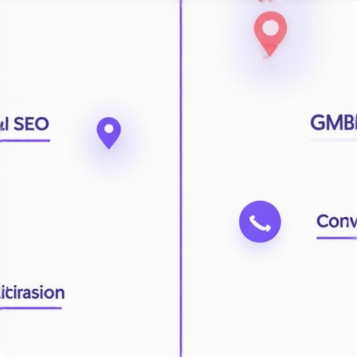 Infographic illustrating strategies to increase calls from local SEO, emphasizing GMB components and trust signals.