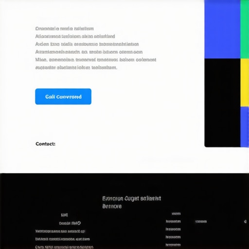 A visually striking website header showcasing contact info and call-to-action button.